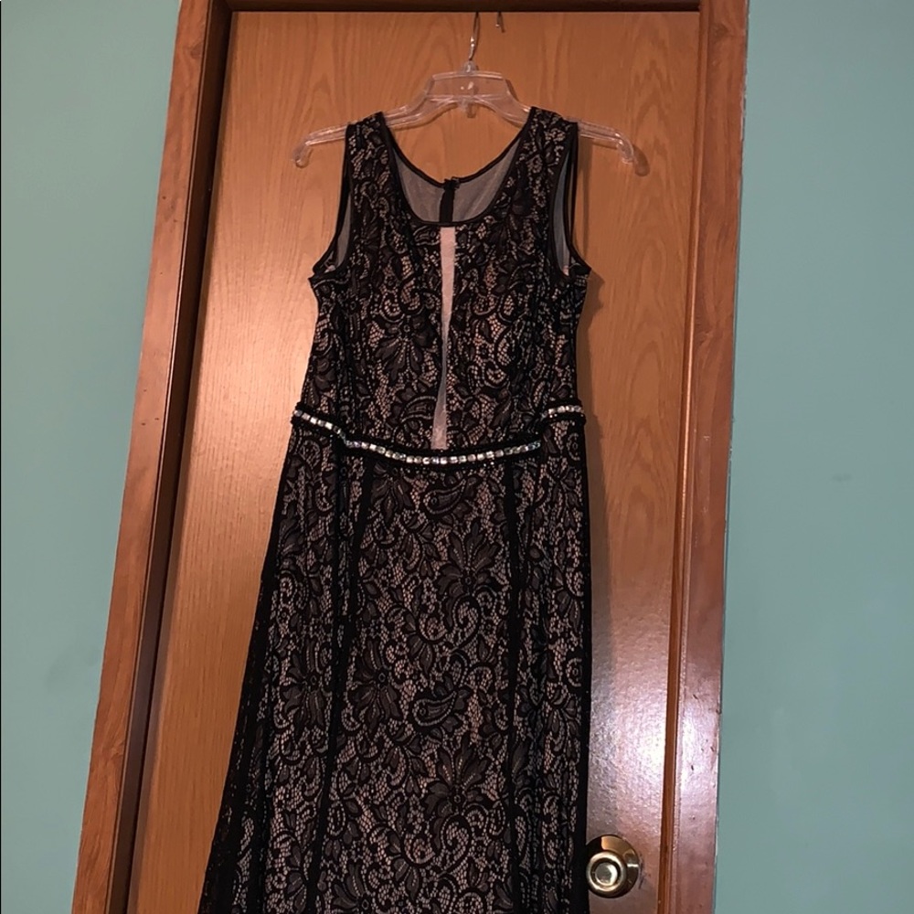 Black with khaki dress